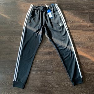 Adidas Sz M Black Original Superstar Joggers NWT